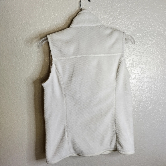 Patagonia Re-Tool Full Zip Fleece Vest Fuzzy White Ivory Polartec sz M - Picture 5 of 5
